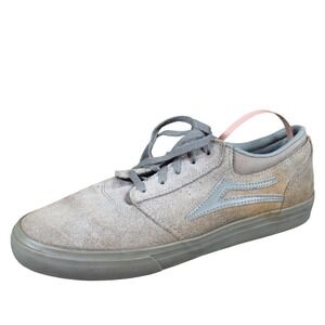 Lakai Griffin‎ Mens Skate Shoes Size 7 Casual Suede Sneakers Gray Leather